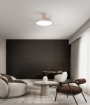 Immagine di Ventilatore Moderno Pale a Scomparsa Led CCT 30w Zora Sabbia Perenz