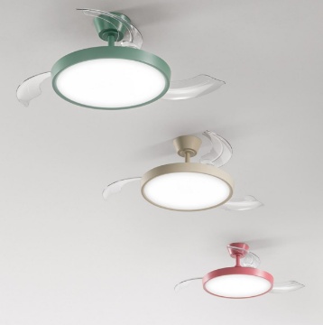 Immagine di Ventilatore da Soffitto Pale a Scomparsa Con Luce Led CCT Telecomando Myra Perenz