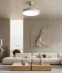 Immagine di Ventilatore da Soffitto Pale a Scomparsa Con Luce Led CCT Telecomando Myra Perenz