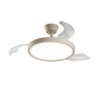Immagine di Ventilatore da Soffitto Pale a Scomparsa Con Luce Led CCT Telecomando Myra Perenz