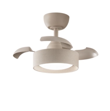 Immagine di Ventilatore a Soffitto Compatto Pale a Scomparsa Led 22w CCT Cleo Perenz