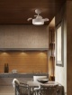 Immagine di Ventilatore a Soffitto Compatto Pale a Scomparsa Led 22w CCT Cleo Perenz