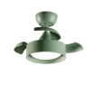 Immagine di Plafoniera Led con Pale a Scomparsa 13mq Cleo Verde Dimmerabile Perenz