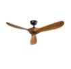 Immagine di Ventilatore a Soffitto Con Pale Legno Noce Runa Perenz