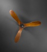 Immagine di Ventilatore a Soffitto Con Pale Legno Noce Runa Perenz