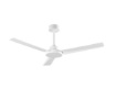 Immagine di Ventilatore Bianco da Soffitto 3 Pale con Kit Luce Rimovibile Vento Perenz