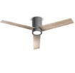 Immagine di Ventilatore a Soffitto Grigio Pale Legno Bicolore 23mq con Luce Led Telecomando Antares Perenz