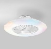 Immagine di Plafoniera Con Ventilatore 6 Velocità Luce Led Dimmerabile Wifi Skyron Intec