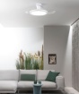 Immagine di Plafoniera Ventilatore Condor Bianco Pale a Scomparsa Con Luce Regolabile Intec