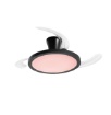 Immagine di Ventilatore 3 Pale a Scomparsa Nero Luce Dimmerabile CCT Telecomando Condor Intec