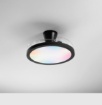 Immagine di Ventilatore 3 Pale a Scomparsa Nero Luce Dimmerabile CCT Telecomando Condor Intec