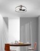 Immagine di Lampada a Soffitto Ventilatore Grigio Led CCT con Telecomando Hadley Intec