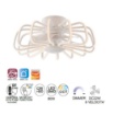 Immagine di Ventilatore Con Luce Led 80w Dimmerabile Wifi Grecale Bianco Intec Light