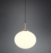 Immagine di Sospensione Ottone Boccia Vetro 30 cm Fomento Trio