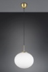 Immagine di Sospensione Ottone Boccia Vetro 30 cm Fomento Trio