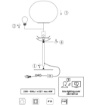 Immagine di Lampada da Tavolo Ottone 52 cm Vetro Bianco Fomento Trio