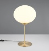Immagine di Lampada da Tavolo Ottone 52 cm Vetro Bianco Fomento Trio