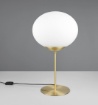 Immagine di Lampada da Tavolo Ottone 52 cm Vetro Bianco Fomento Trio