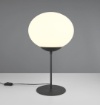 Immagine di Lampada Nera da Tavolo 52 cm Boccia Vetro Bianca Fomento Trio