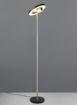 Immagine di Piantana Moderna Nichel Disco Orientabile Led CCT 160 cm Guano Trio