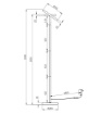 Immagine di Piantana Moderna Nichel Disco Orientabile Led CCT 160 cm Guano Trio