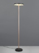 Immagine di Piantana Guano Nero Moka 160cm Disco Led Girevole Led CCT Dimmer 160 cm Trio