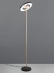 Immagine di Piantana Guano Nero Moka 160cm Disco Led Girevole Led CCT Dimmer 160 cm Trio