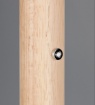 Immagine di Piantana Led Nero Legno Vetro Fume Touch Dimmer Trio Celeste
