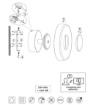Immagine di Applique Rotonda Vetro Bianco Led 3000k Dimmerabile Celeste Trio