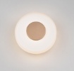 Immagine di Applique Rotonda Vetro Bianco Led 3000k Dimmerabile Celeste Trio