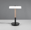 Immagine di Lumetto Moderno Nero Bronzo Vetro Bianco Led Touch Dimmer Trio Celeste
