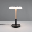 Immagine di Lumetto Moderno Nero Bronzo Vetro Bianco Led Touch Dimmer Trio Celeste