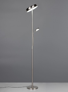 Immagine di Piantana Palermo Nichel 183 cm Luce Regolabile Telecomando Trio