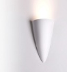 Immagine di Applique Cono In Gesso Verniciabile Luce Verso Sopra 1xGU10
