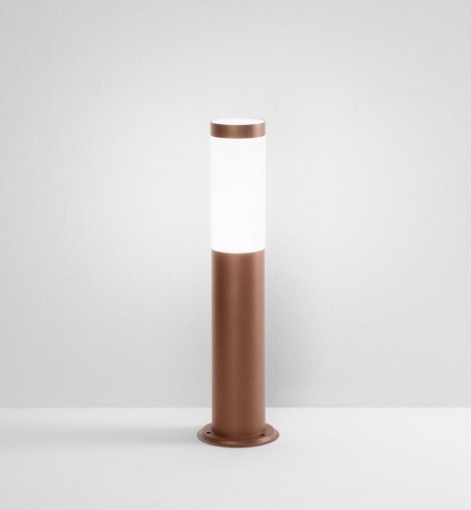 Immagine di Paletto Basso Da Esterno 45 cm Cilindro Corten 45 cm 1xE27 IP44