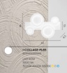 Immagine di Plafoniera Collage Bianca Cerchi Led 40w CCT Fan Europe