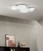 Immagine di Plafoniera Collage Bianca Cerchi Led 40w CCT Fan Europe