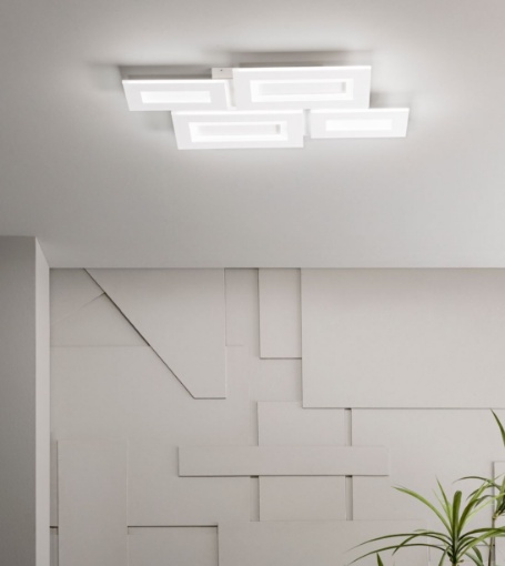 Immagine di Plafoniera Rettangoli Luminosi Led 40w CCT Albers Fan Europe