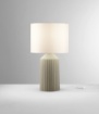 Immagine di Lampada Tavolo Ceramica Verde 47 cm Sahara Fan Europe