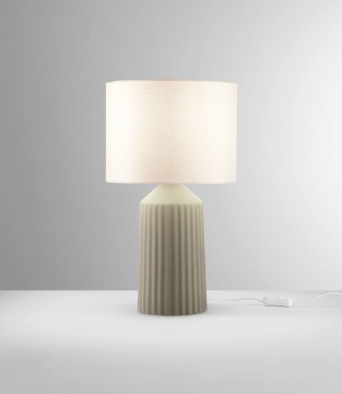 Immagine di Lampada Tavolo Ceramica Verde 47 cm Sahara Fan Europe