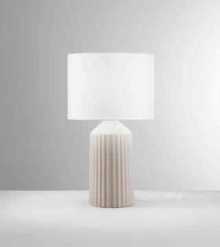 Immagine di Lume da Tavolo Ceramica Beige 47 cm Sahara Fan Europe