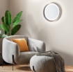 Immagine di Plafoniera Rotonda Piatta Edge Grigio 40 cm Led 3000k Perenz