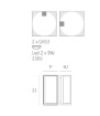 Immagine di Applique Squadrata da Esterno IP54 Led Gx53 Osaka Top Light