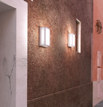 Immagine di Applique Squadrata da Esterno IP54 Led Gx53 Osaka Top Light