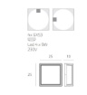 Immagine di Plafoniera Esterno Quadrata Gx53 Osaka Top Light IP54