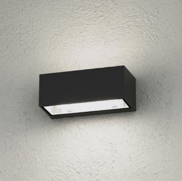 Immagine di Applique Rettangolare Esterno GX53 Luce Sopra Sotto Spa Top Light IP54