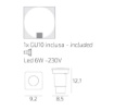 Immagine di Faretto da Esterno Calpestabile Quadrato Grigio Capri IP67 Top Light