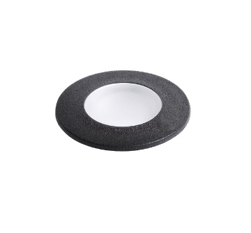 Immagine di Segnapassi Incasso Pavimento Calpestabile Capri Nero 9cm Top Light IP67
