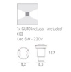 Immagine di Faretto Per Esterni Capri Grigio Incasso Calpestabile Grigio 9cm Top Light IP67