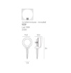Immagine di Faretto Nero Da Terra Con Picchetto Led Gx53 IP66 Roma Top Light